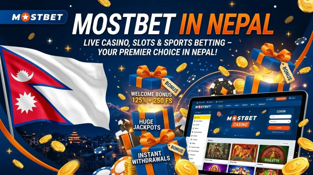 Mostbet Nepal - Play casino, do sports betting in local currency with welcome bonuses